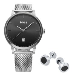 17851459 - Confidence 42mm Mens Watch and Cufflinks Gift Set
