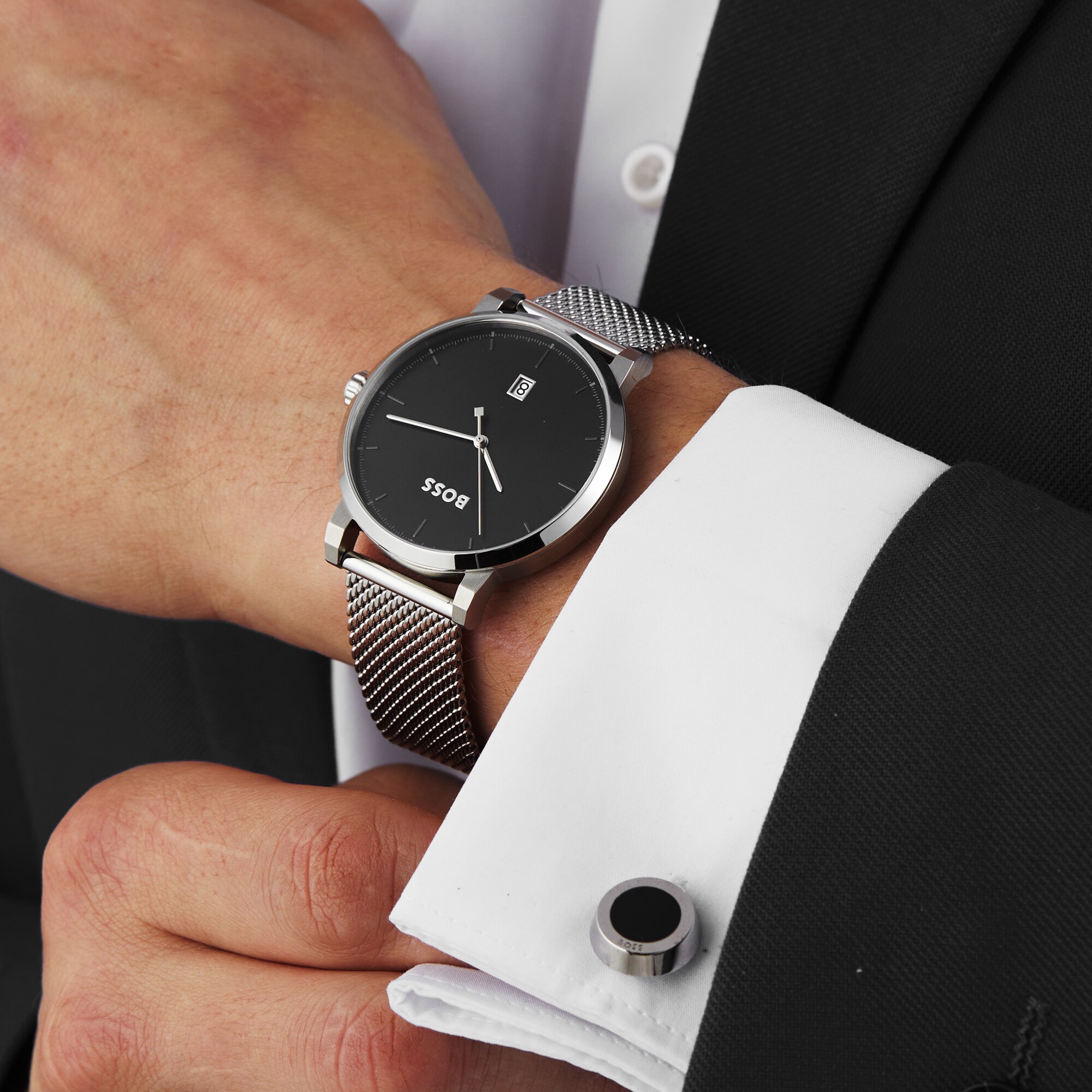 Hugo boss discount watch and cufflinks