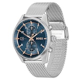 Boss Skytraveller 44mm Mens Watch Blue