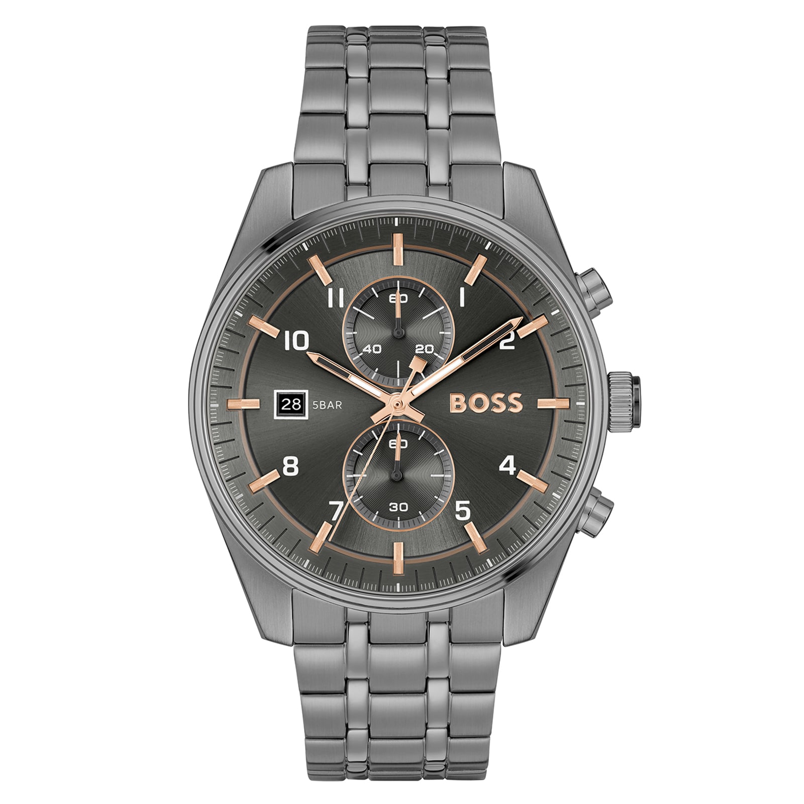 BOSS Skytraveller 44mm Mens Watch Grey