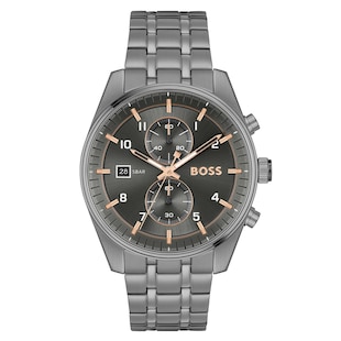 Boss Skytraveller 44mm Mens Watch Grey