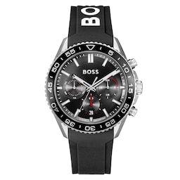 17851476 - Runner 43mm Quartz Mens Watch Black Rubber
