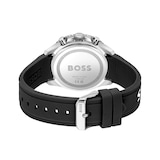 Boss Runner 43mm Quartz Mens Watch Black Rubber