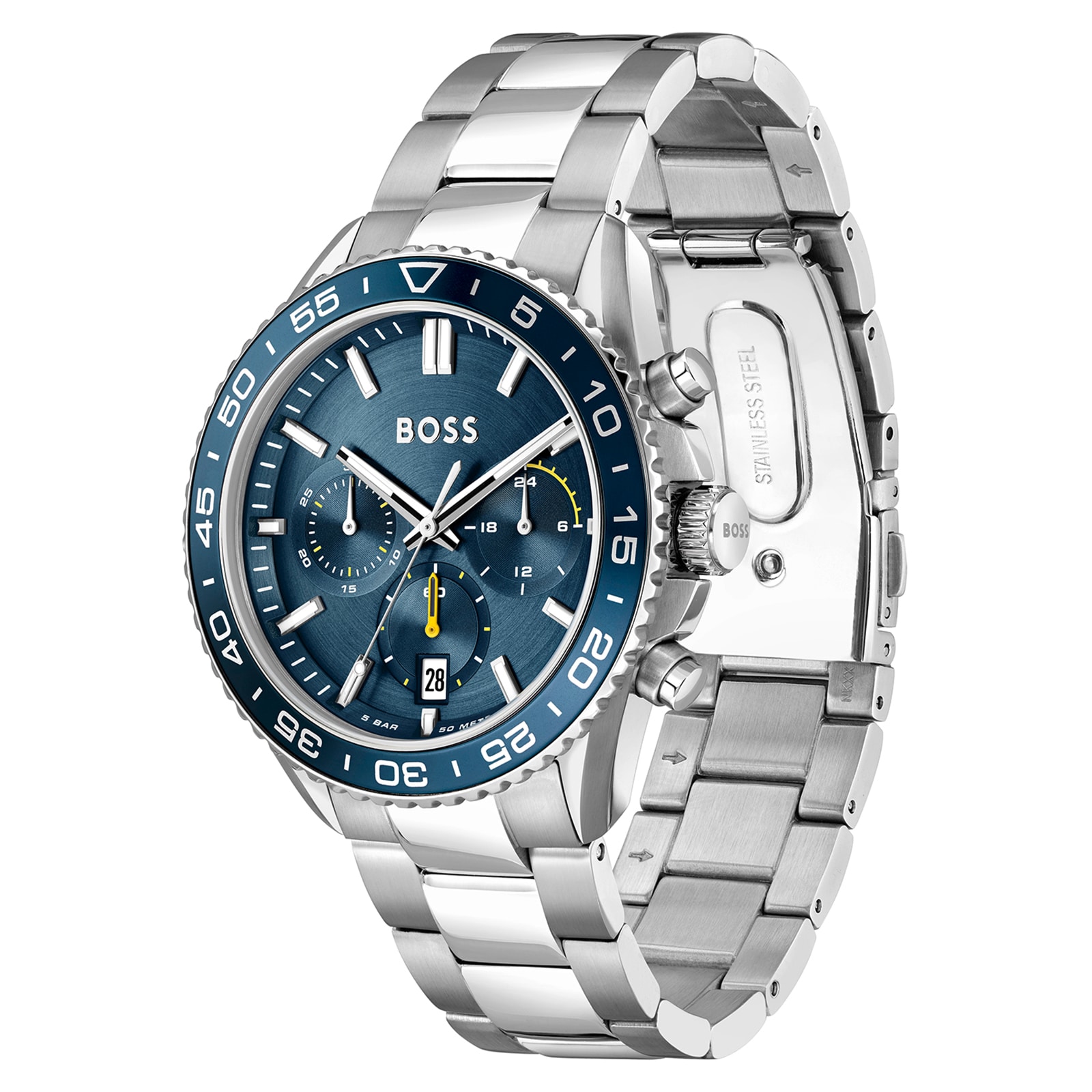 BOSS Runner 43mm Mens Watch Blue