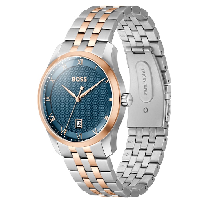 Boss Principle 41mm Mens Watch Blue