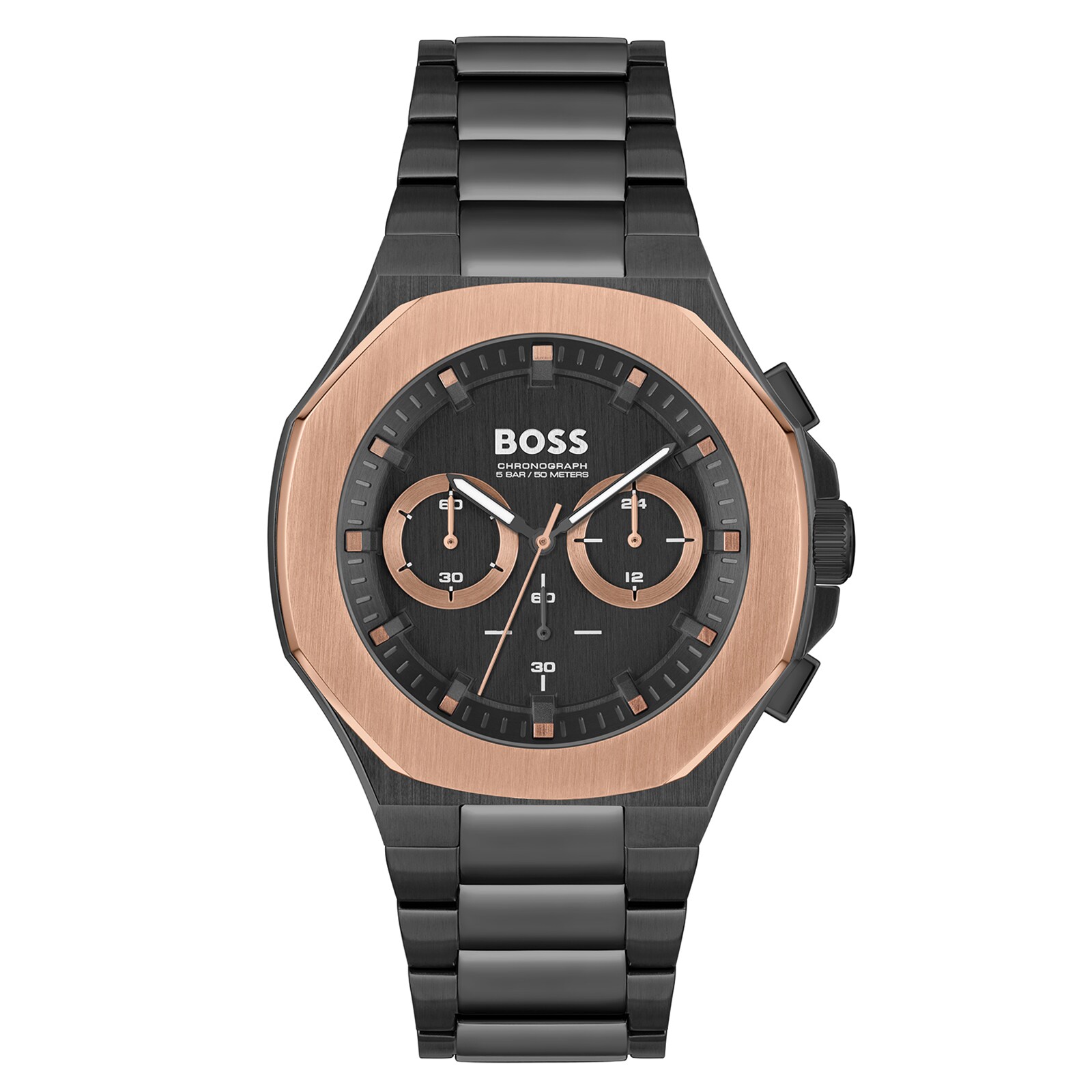 BOSS GQ Taper Black 45mm Mens Watch 1514090 | Goldsmiths