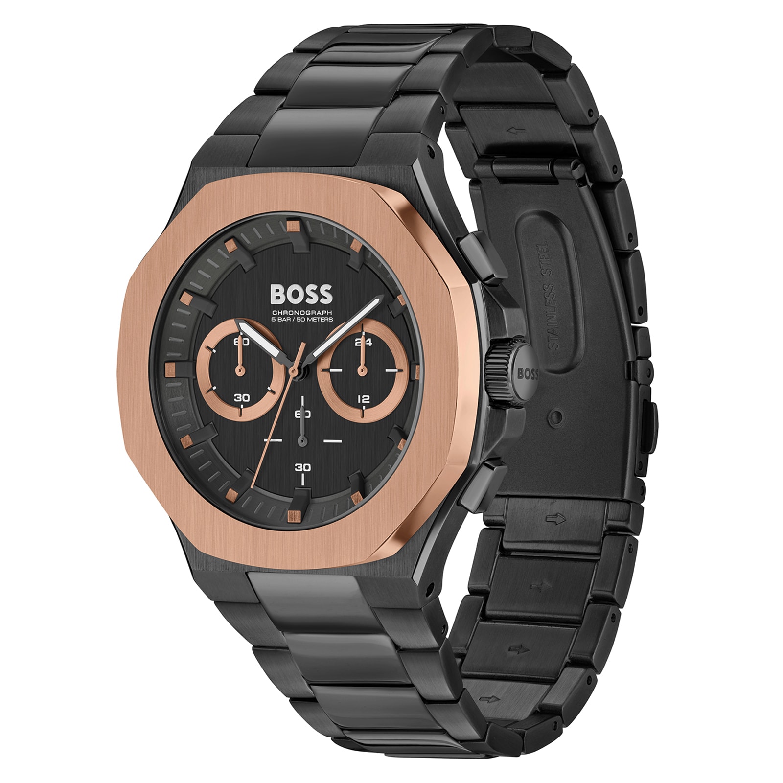 BOSS Taper Black 45mm Mens Watch