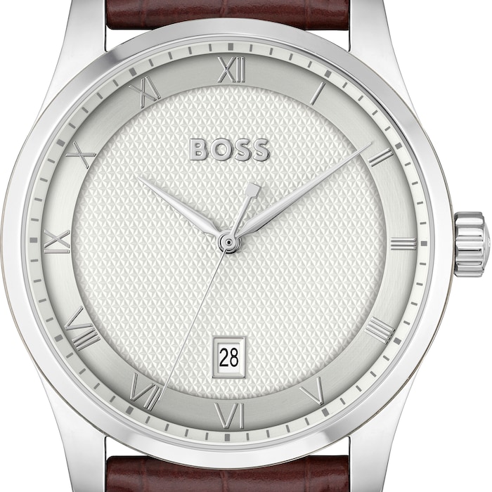 BOSS Principle Mens Watch Silver 41mm