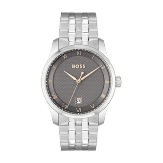 BOSS Principle Mens Watch Grey 41mm BOSS Principle Mens Watch Grey 41mm