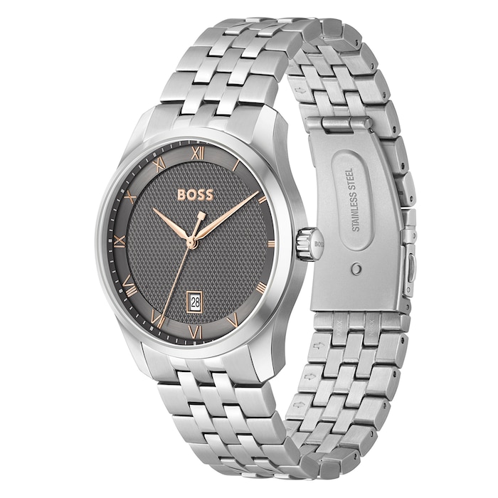 BOSS Principle Mens Watch Grey 41mm