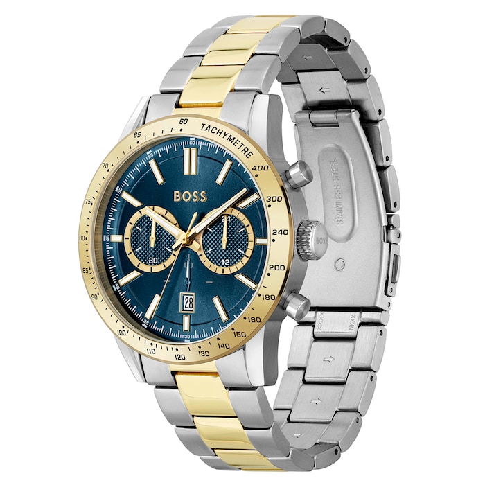 Boss Allure 44mm Mens Watch Blue