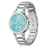 Boss One Chronograph 38mm Ladies Watch Turquoise