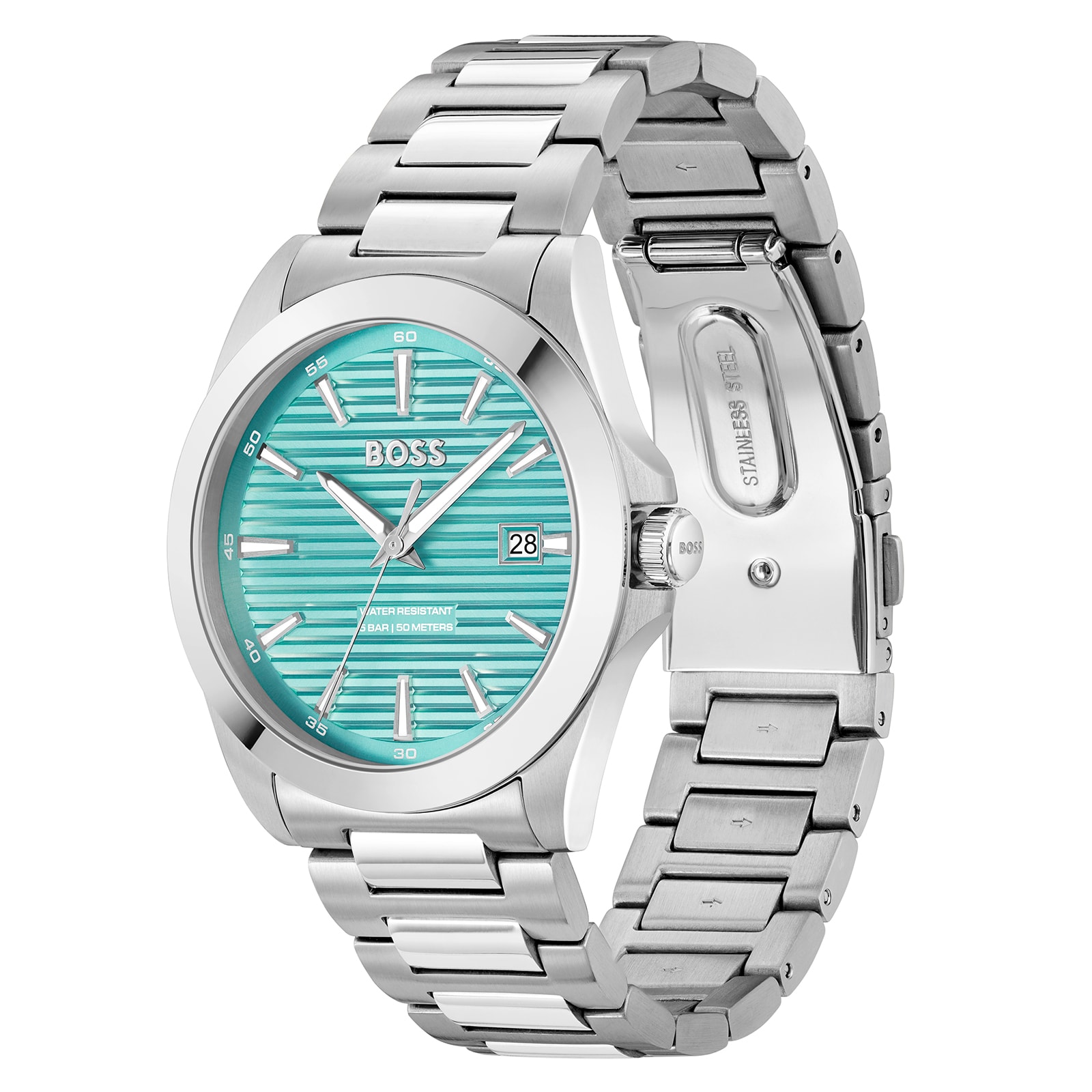 BOSS Strike 41mm Mens Watch Turquoise BOSS Strike 41mm Mens Watch Turquoise