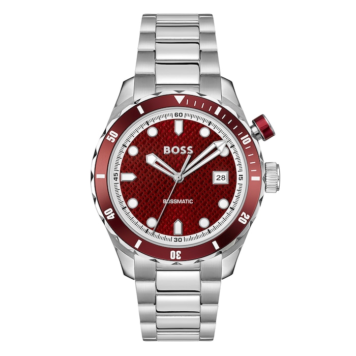 BOSS BOSSMATIC 42mm Mens Watch Red