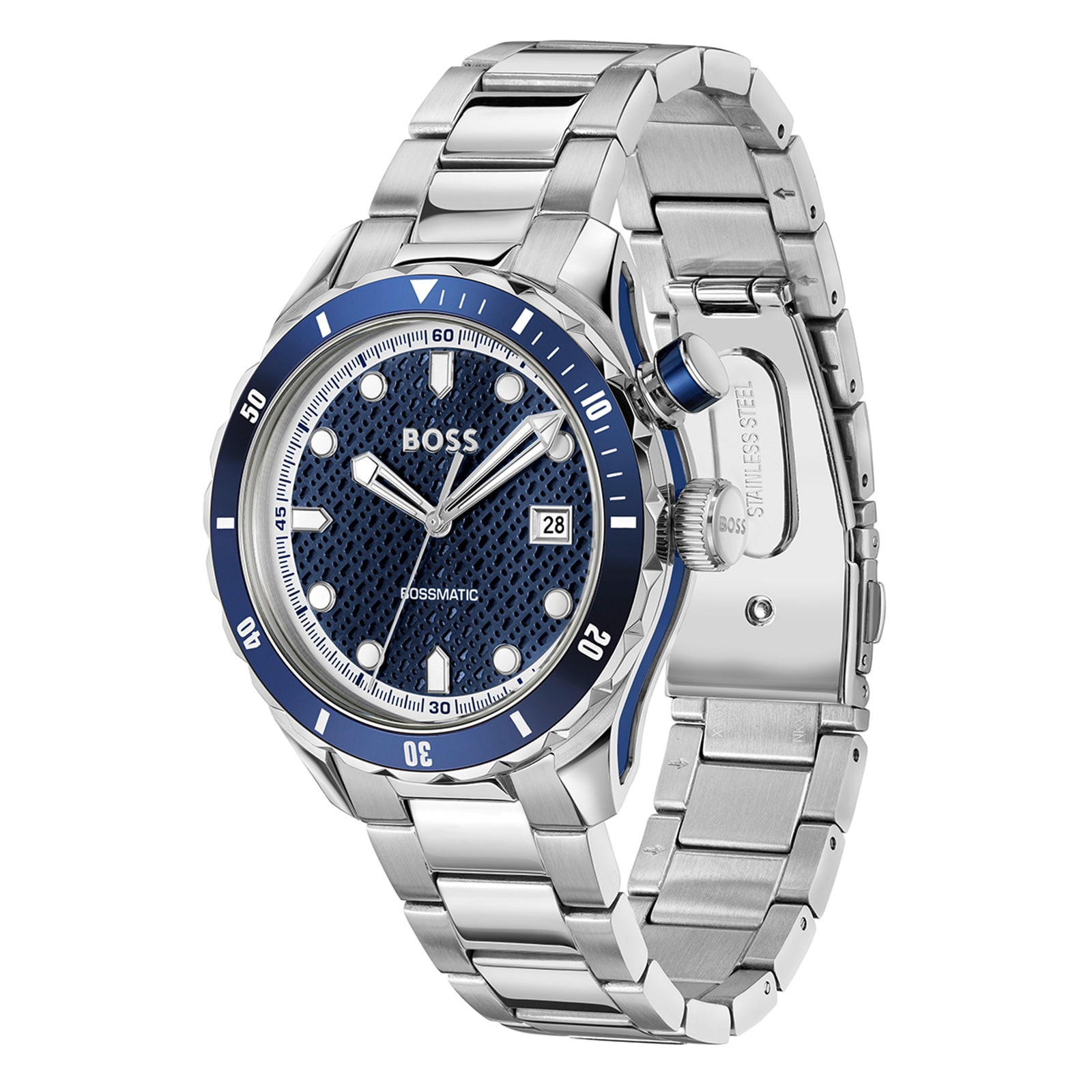 BOSS BOSSMATIC 42mm Mens Watch Blue BOSS BOSSMATIC 42mm Mens Watch Blue