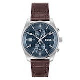 BOSS Skytraveller 44mm Mens Watch Blue