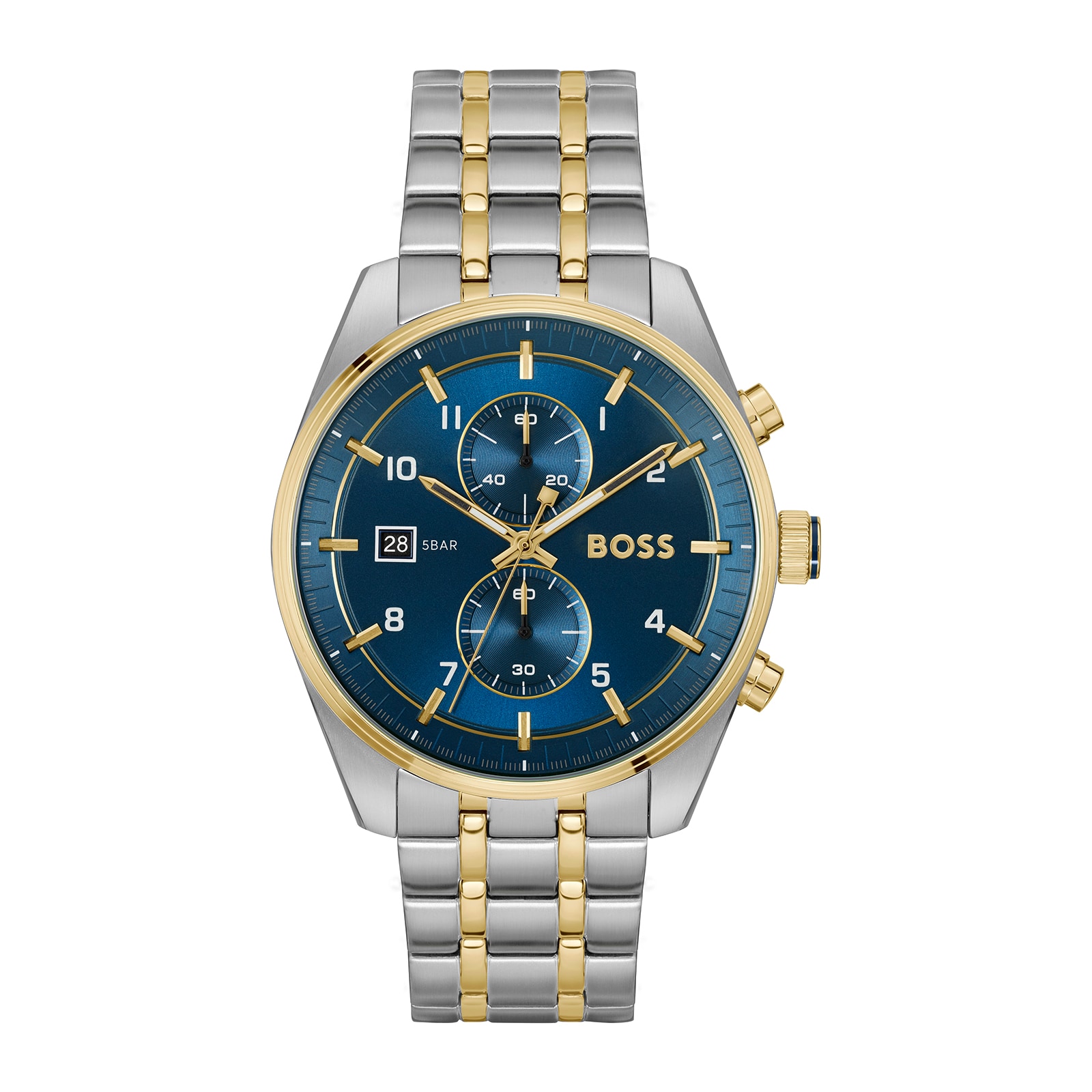 BOSS Skytraveller Chronograph 44mm Mens Watch Blue