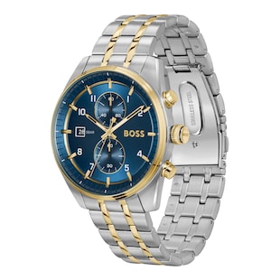 BOSS Skytraveller Chronograph 44mm Mens Watch Blue