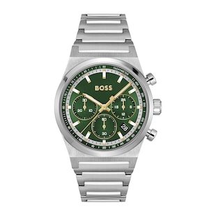 BOSS Candor Mens Watch 41mm Green