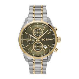 BOSS Grand Prix Mens Watch 44.5mm Green