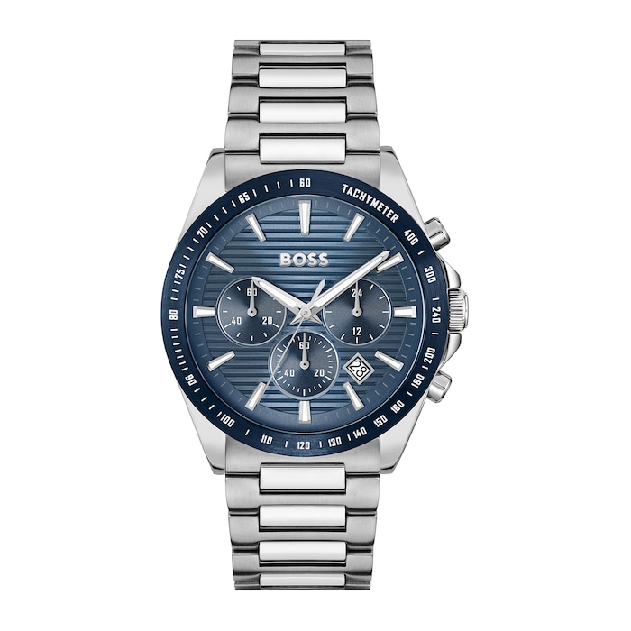BOSS Strike Chronograph Mens Watch 41mm Blue