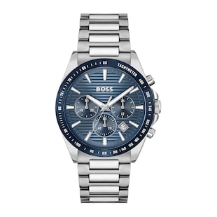 BOSS Strike Chronograph Mens Watch 41mm Blue
