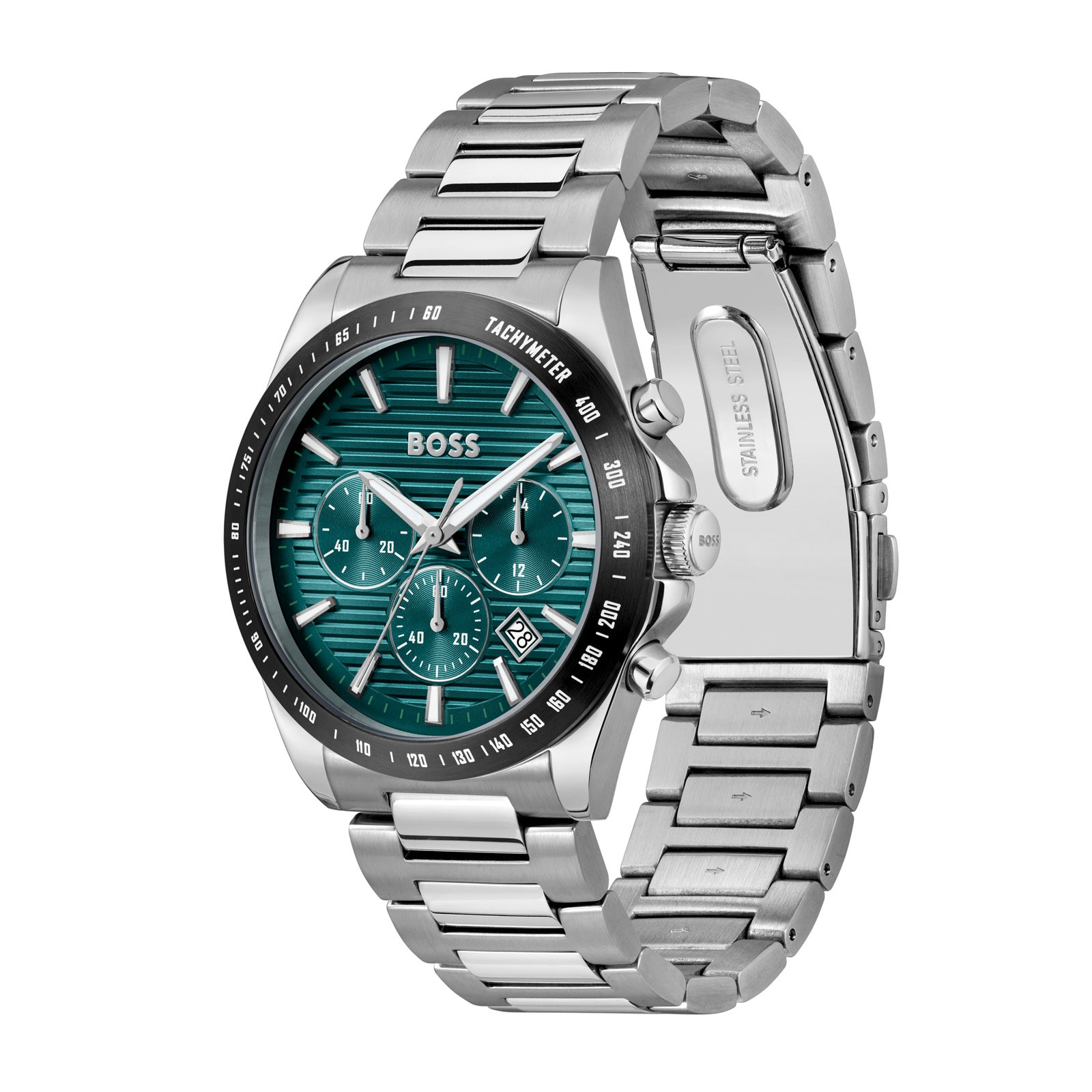 BOSS Strike Chronograph Mens Watch 41mm Green