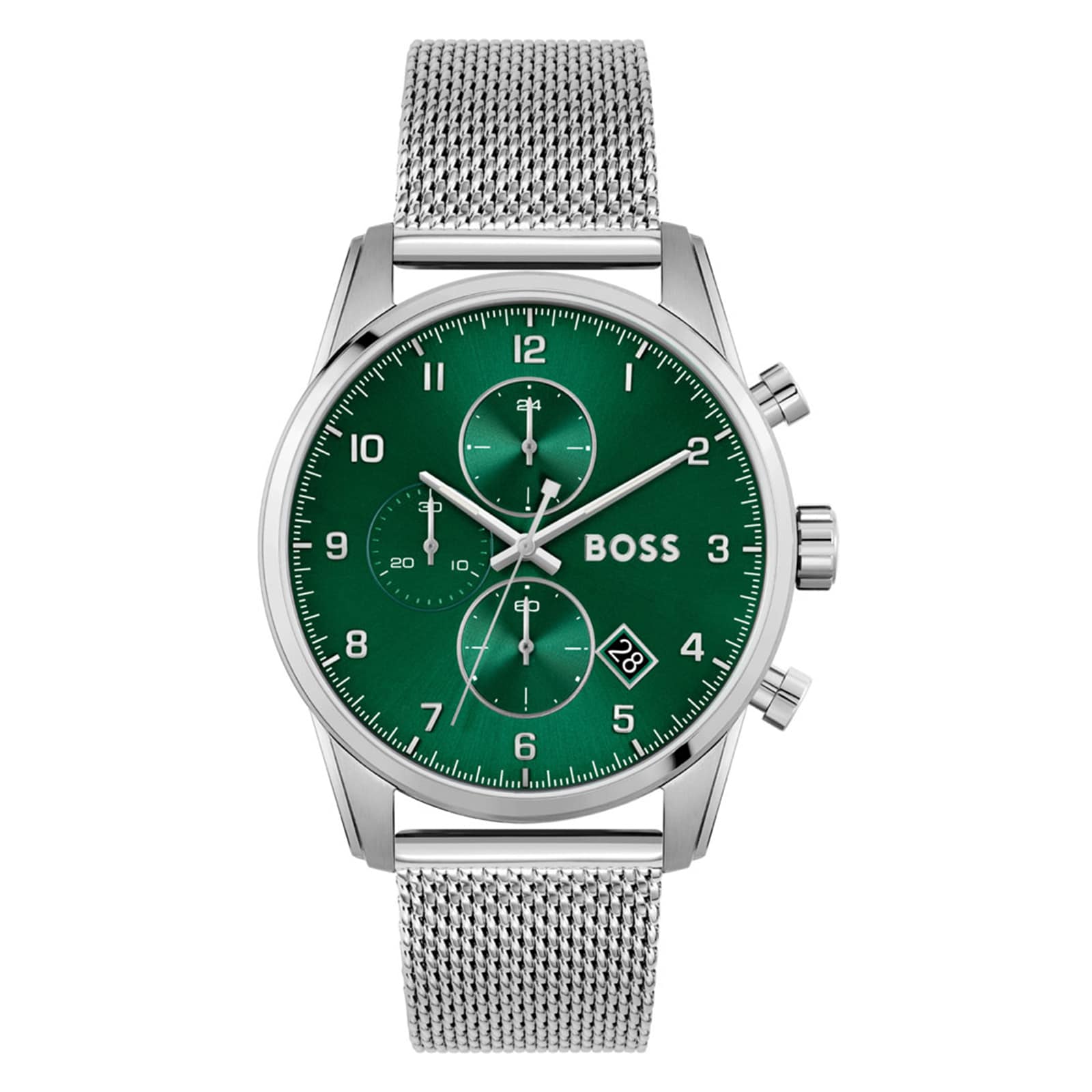 BOSS Sport Lux Skymaster Acier 44mm Mens Watch Green