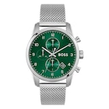 BOSS Sport Lux Skymaster Acier 44mm Mens Watch Green