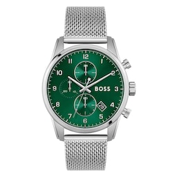 17851571 - Sport Lux Skymaster Acier 44mm Mens Watch Green