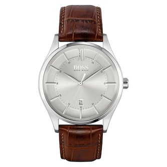 BOSS Distinction 43mm Mens Watch Silver