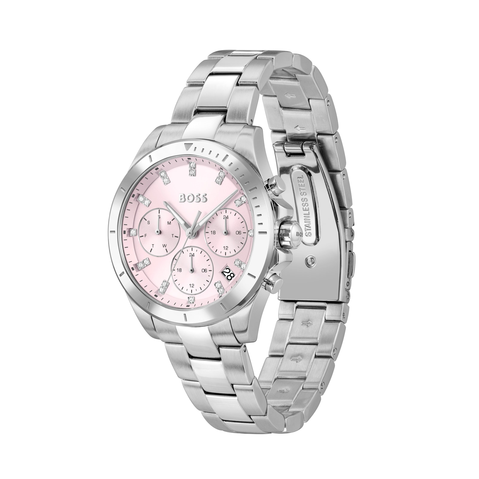 BOSS Alley Sport Lux Quartz 36mm Ladies Watch Pink