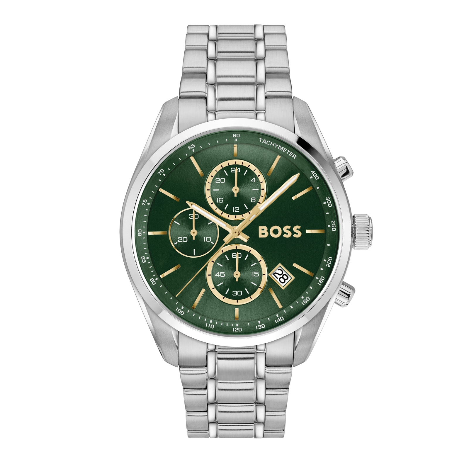 BOSS Grand Prix 44mm Mens Watch Green BOSS Grand Prix 44mm Mens Watch Green
