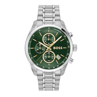 BOSS Grand Prix 44mm Mens Watch Green