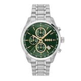 BOSS Grand Prix 44mm Mens Watch Green