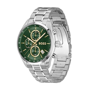BOSS Grand Prix 44mm Mens Watch Green