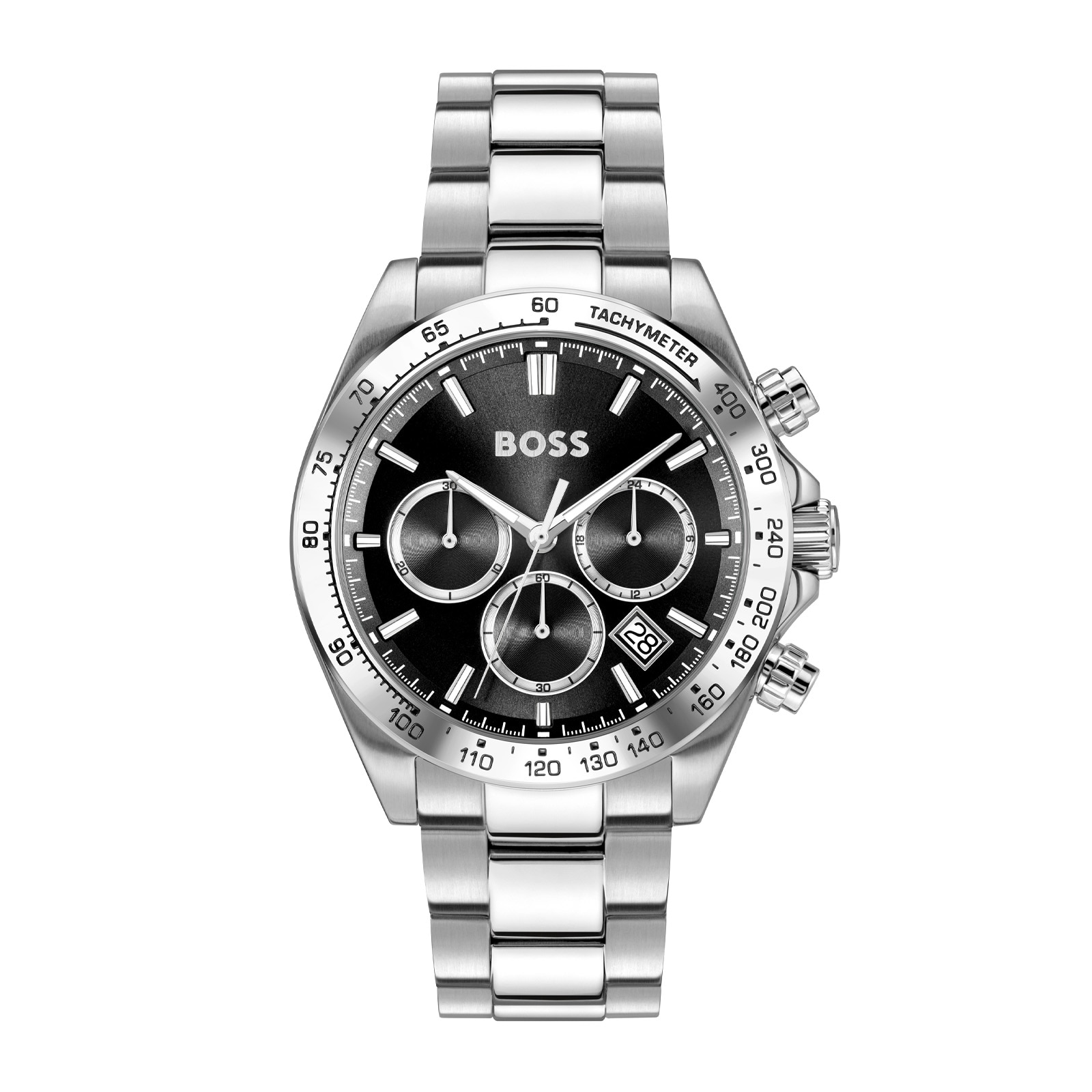 BOSS Hero Chronograph Quartz 44mm Mens Watch Black
