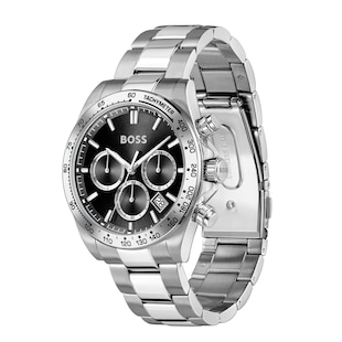 BOSS Hero Chronograph Quartz 44mm Mens Watch Black