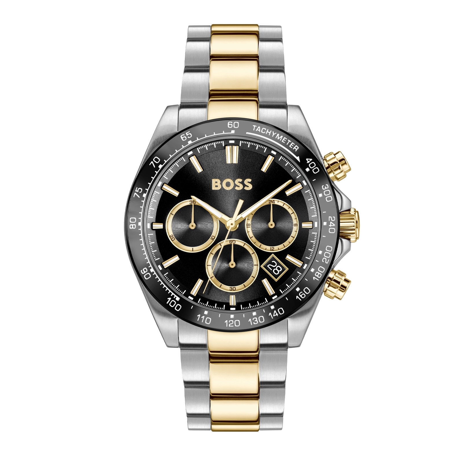 Hero Chronograph Quartz 44mm Mens Watch Black