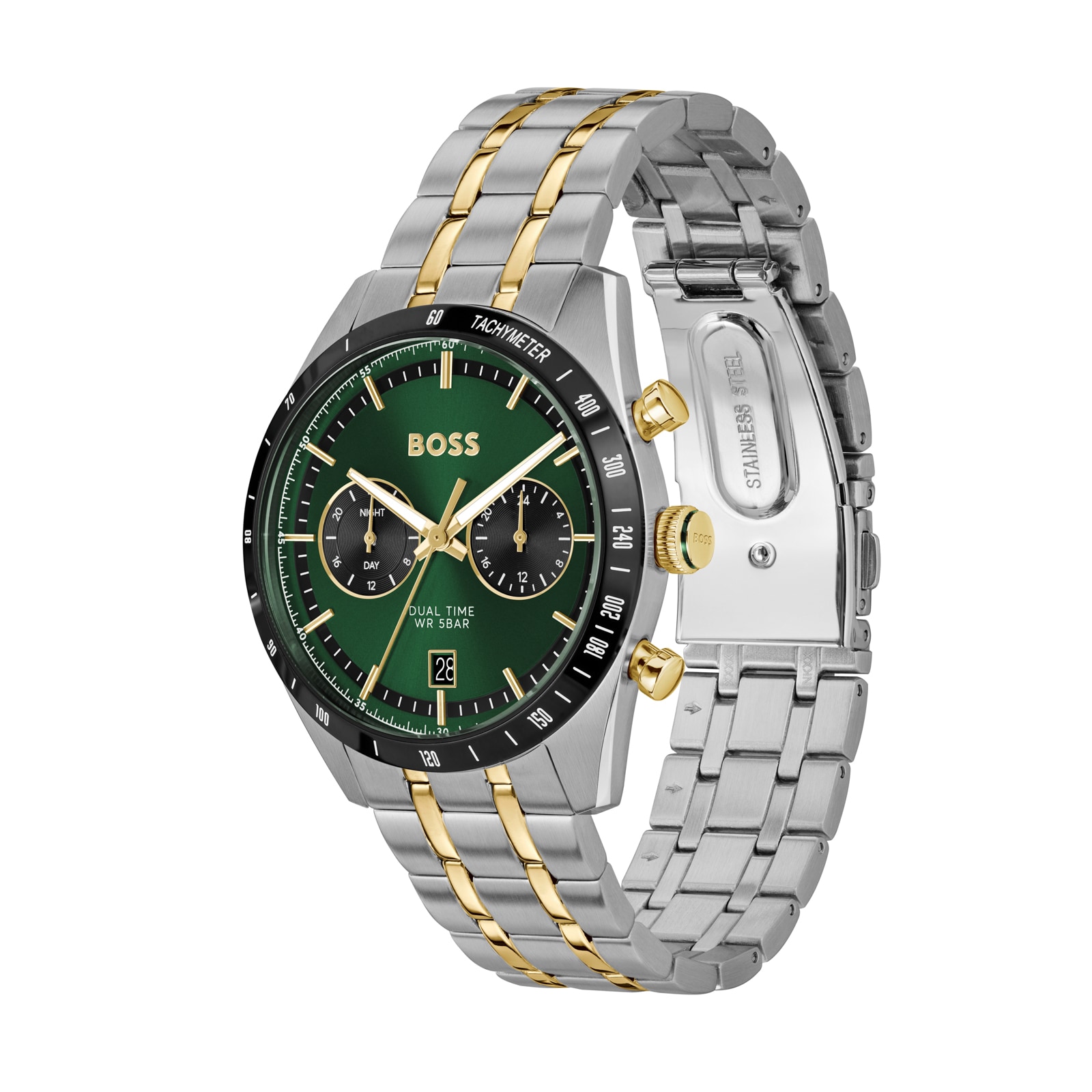 BOSS Tourmaster 41mm Mens Watch Green