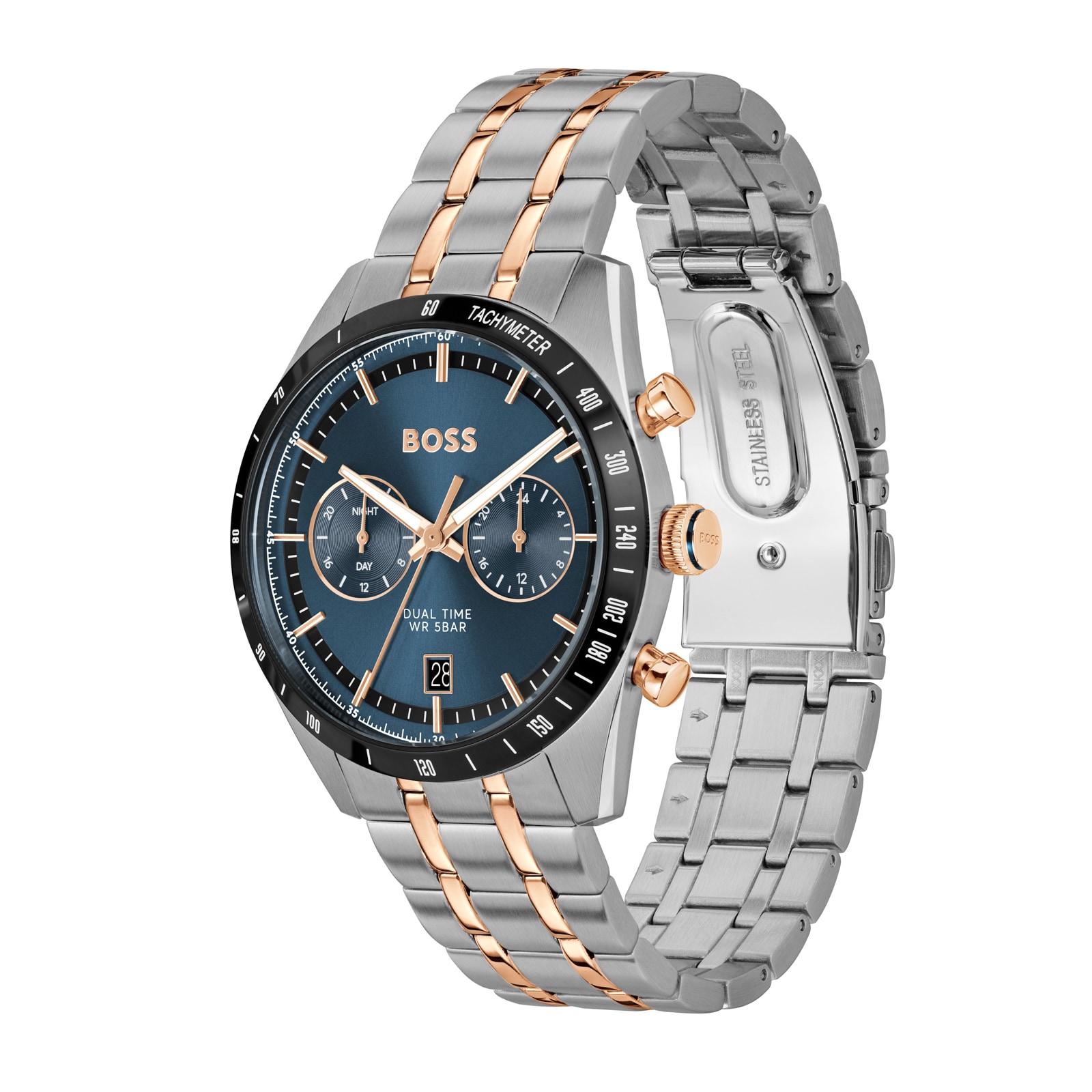 BOSS Tourmaster Quartz 41mm Mens Watch Blue