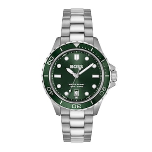 BOSS Trooper Sport Quartz 42mm Mens Watch Green