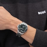 BOSS Troper Sport Quartz 42mm Mens Watch Green
