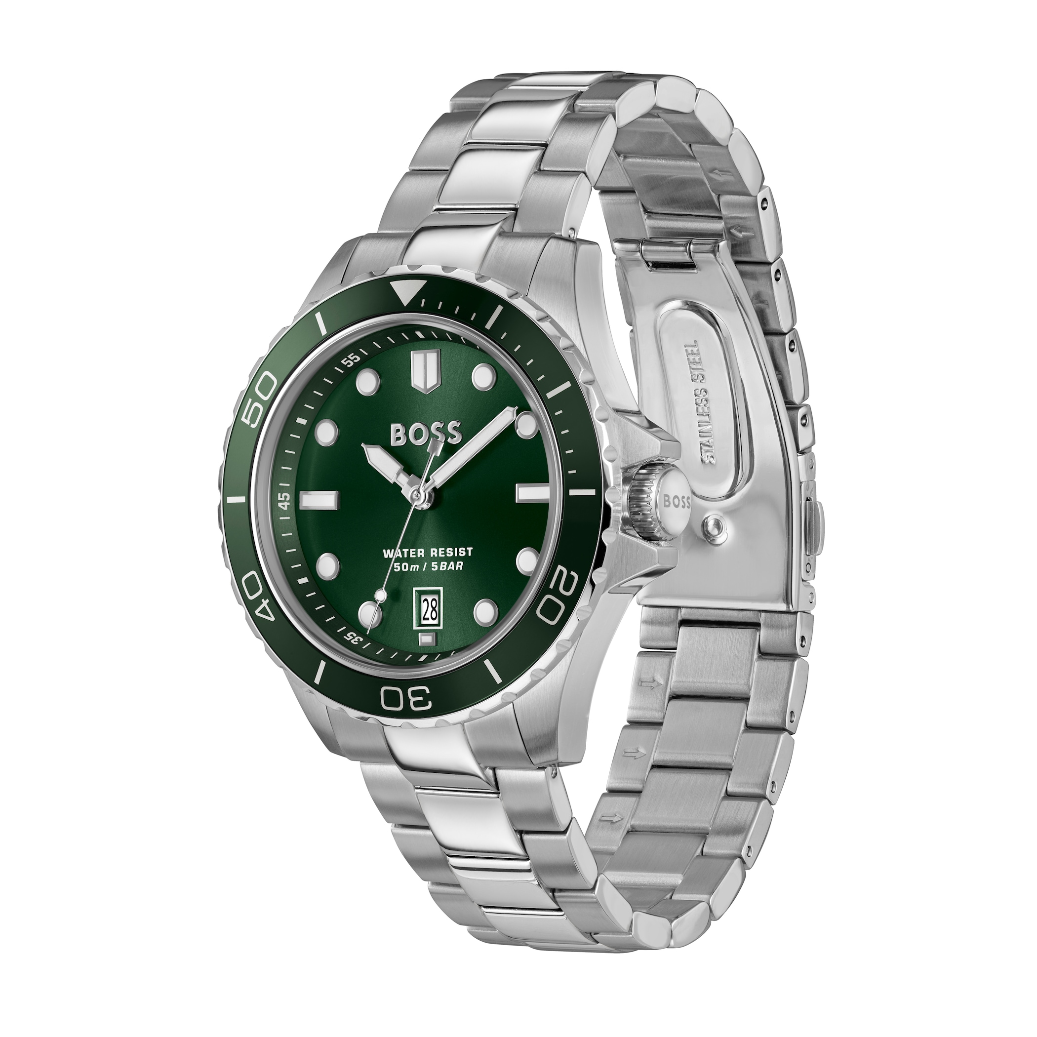 BOSS Troper Sport Quartz 42mm Mens Watch Green BOSS Troper Sport Quartz 42mm Mens Watch Green