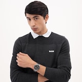 BOSS Troper Sport Quartz 42mm Mens Watch Green