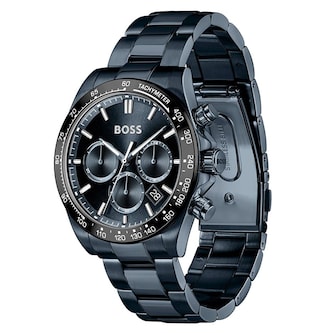 BOSS Hero 2.0 43mm Stainless Steel Chronograph Blue Mens Watch