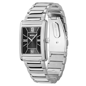 BOSS Principle Dress 39mm Steel Black Mens Watch