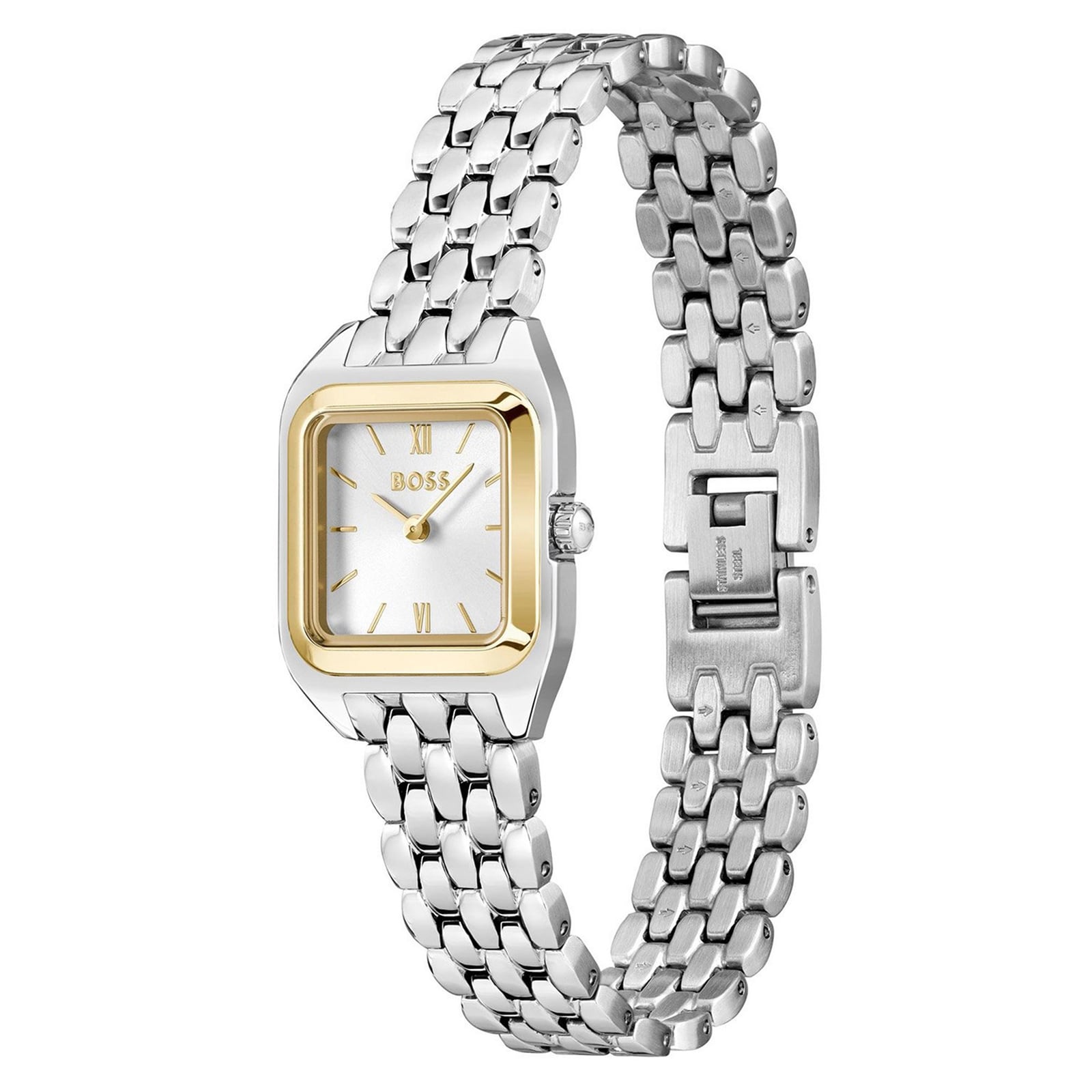BOSS Mae Petite 22.5mm Stainless Steel and Yellow Gold Tone Ladies Watch