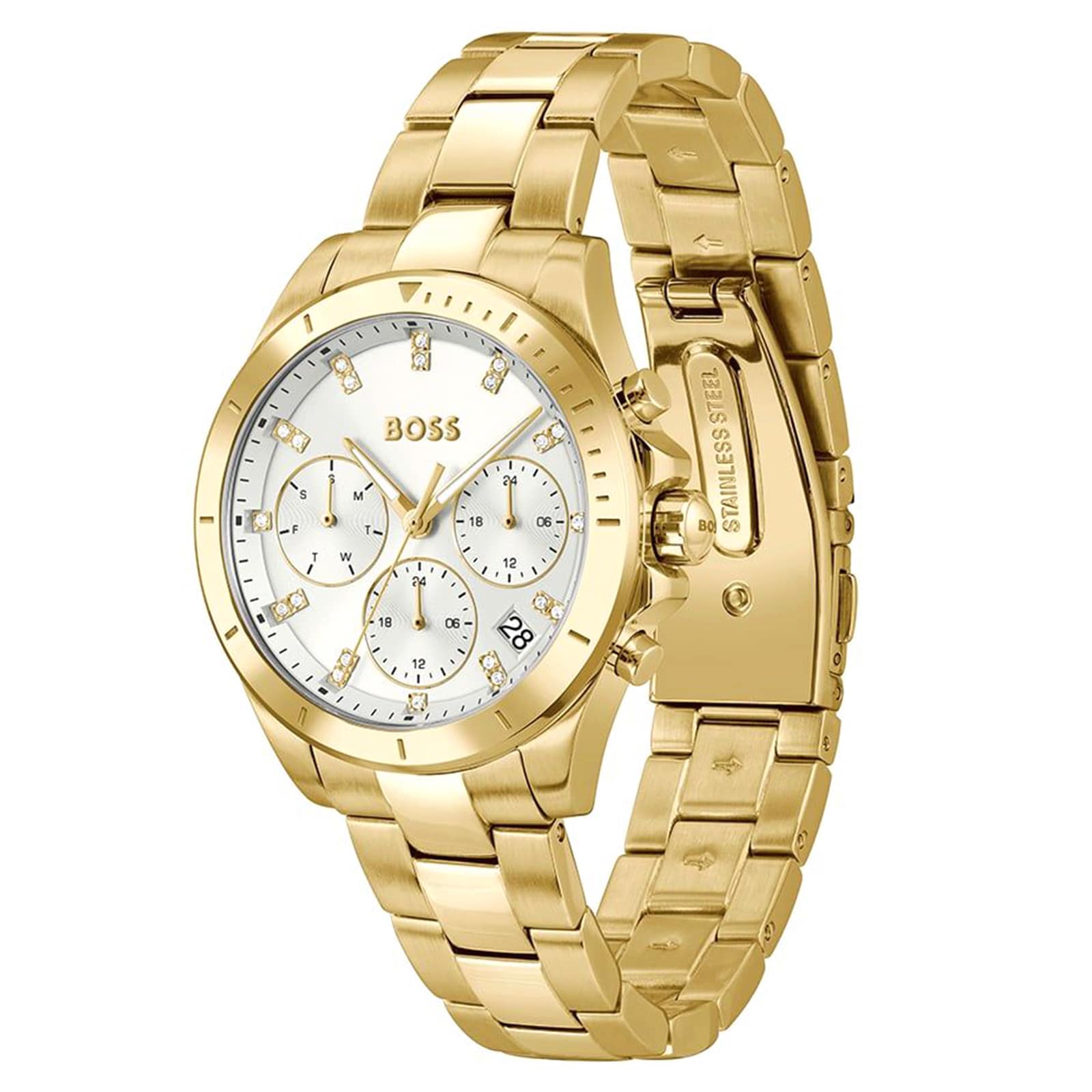 BOSS Alley Sport Lux Silver Dial 36mm Ladies Watch