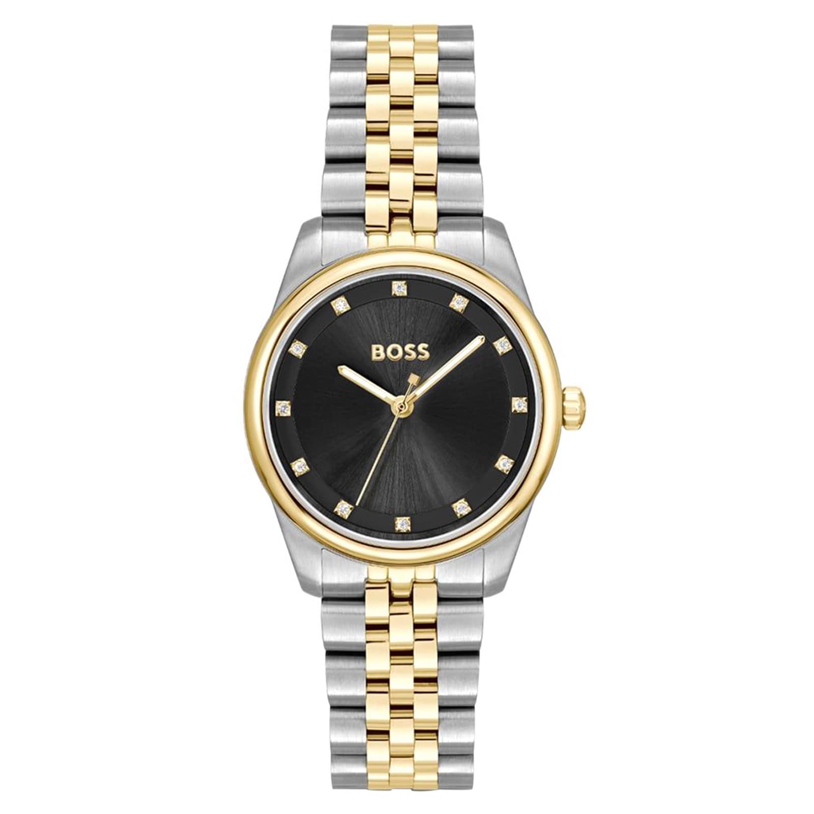 BOSS Graceful Precious 32mm Stainless Steel and Yellow Gold Tone Ladies Watch